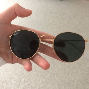Ray bans polarized round sunglasses